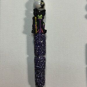 Purple Glitter Maleficent Pen